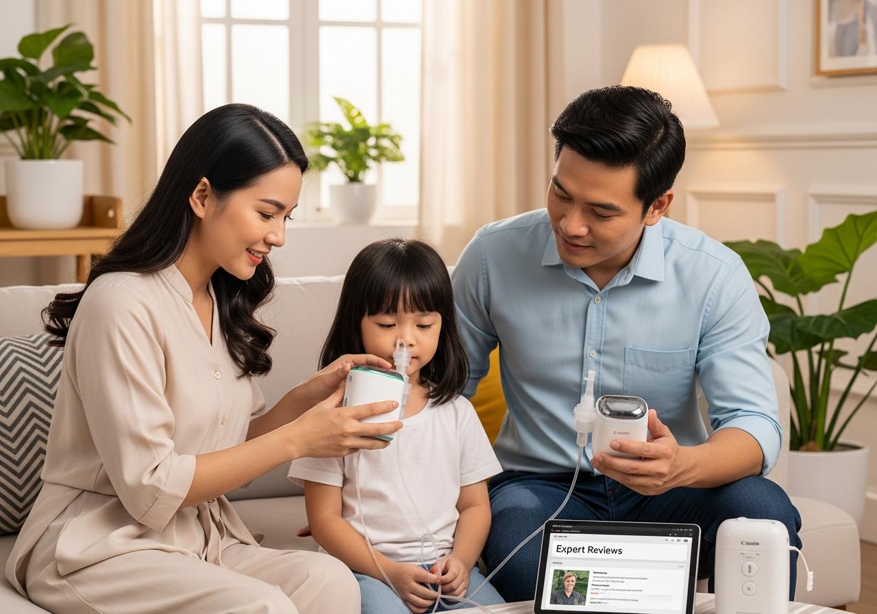 Hướng dẫn sử dụng máy xông mũi họng an toàn và hiệu quả tại nhà