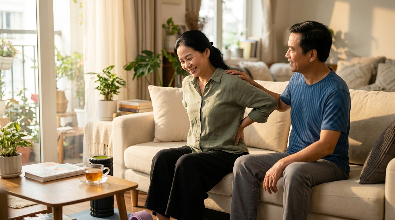 cách giảm đau lưng hiệu quả