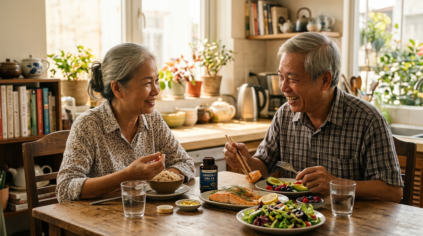 omega 3 cho người lớn tuổi